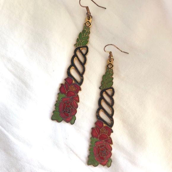 Jewelry - Vintage Jewelry Set Floral Beads